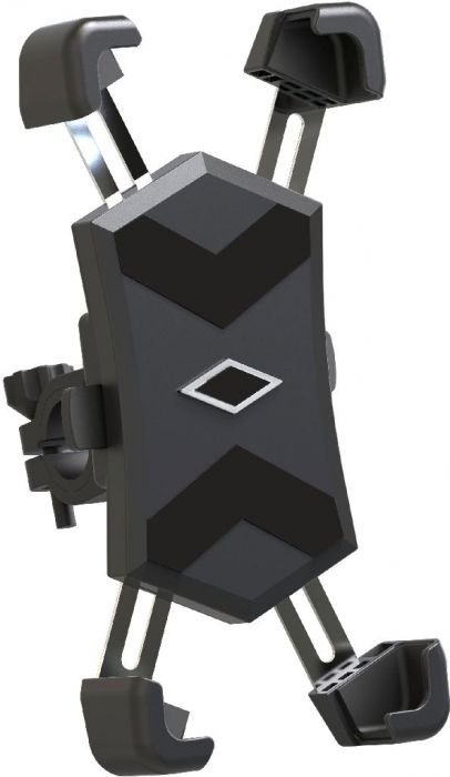 Cell Phone Mount - 4 Corner Profile, 4.5-7.2 Inch Phones, 20-30mm Handlebar Mount - Image 3