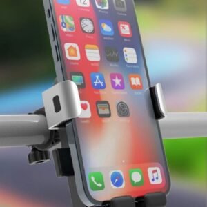 Cell Phone Mount - Side & Bottom Support Profile, 4.5-7.2 Inch Phones, 20-30mm Handlebar Mount